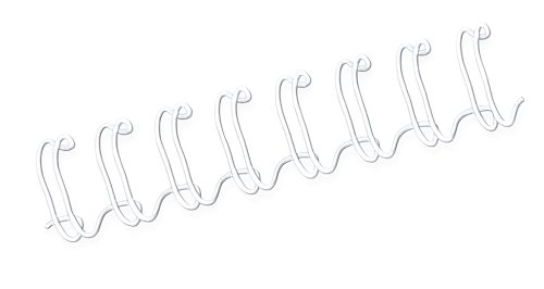 FELLOWES Pack de 100 wires Blancos 12 mm 53270