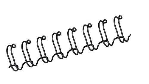 FELLOWES Pack de 100 wires Negro 10 mm 53265