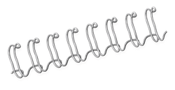 FELLOWES Pack de 100 wires Plata 14 mm 54454