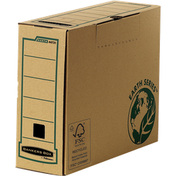 FELLOWES Pack de 20 Cajas de archivo definitivo A4+ 100mm Marrón con montaje manual 4473102