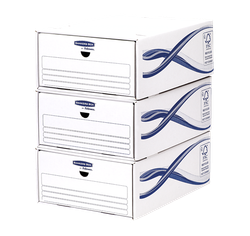 FELLOWES Pack de 5 Cajones archivador A4 muy resistente 4461104