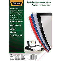 FELLOWES Pack de 50 portadas PP transparente 650 micras 5477301