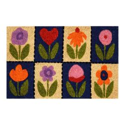 Felpudo 60X40Cm Modelo Flores