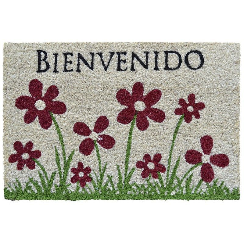 Felpudos fibra de coco Felpudo Coco Fun Bienvenido 40X60Cm.