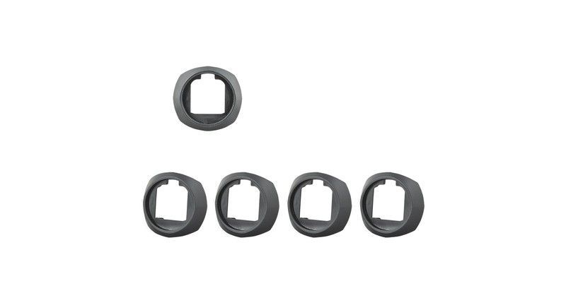 Fender part eurofender fixing plate tempo 5pcs/kit black
