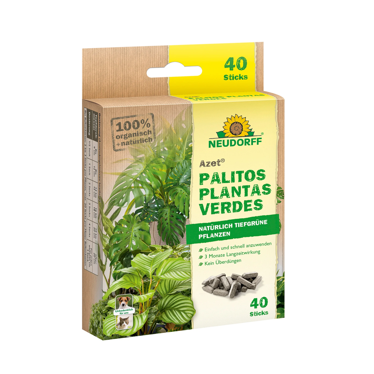 Fertilizante en stick para Plantas Verdes Neudorff