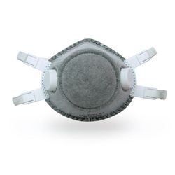 FFP2 NR, mascarilla preformada con 2 válvulas carbón activo