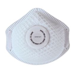 FFP3 NR D, mascarilla con malla y válvula metal free