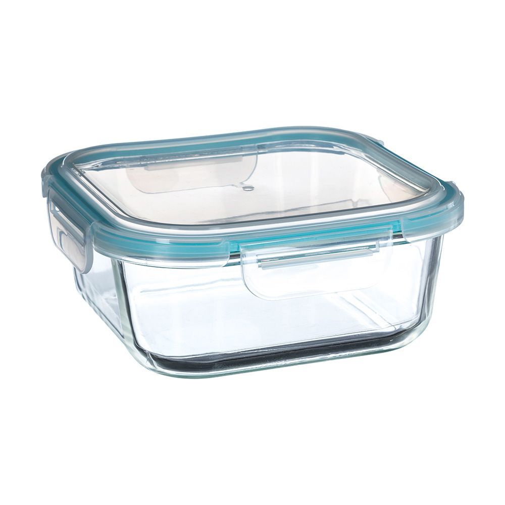 Fiambrera De Cristal 1180 Ml 18,20 X 18,20 X 7,40 Cm