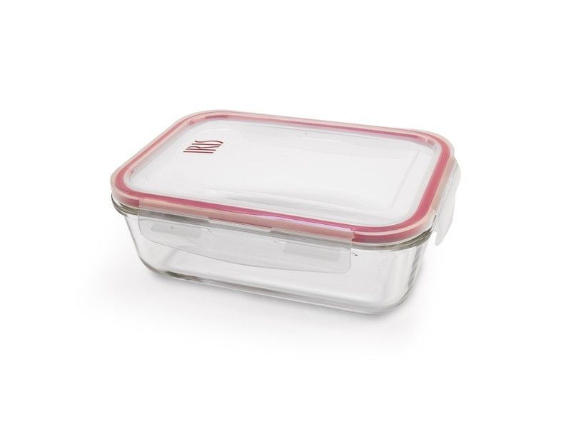 Fiambrera vidrio 1200ml rectangular (apta para horno) iris