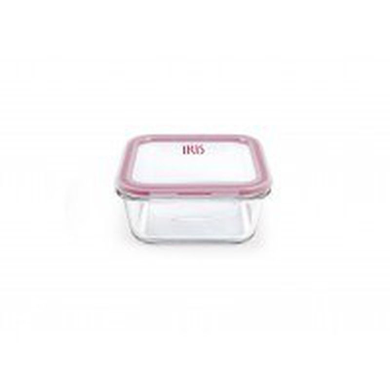 Fiambrera vidrio 570ml cuad (apta para horno) iris