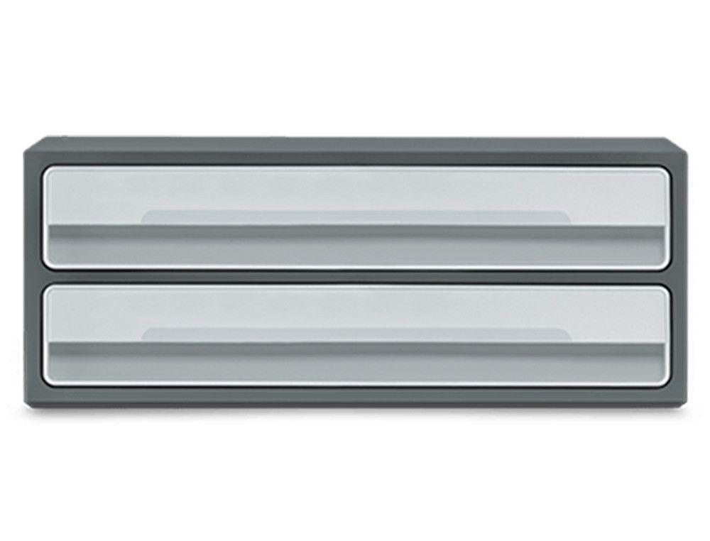 Fichero cajones de sobremesa cep moov up reciclado 80% 2 cajones color gris 275x369x146 mm