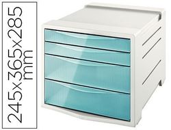 Fichero cajones de sobremesa esselte colour ice plastico 4 cajones color azul 245x365x285 mm