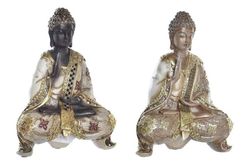 Figura buda decoración dorado pequeño resina