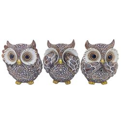 Figura Buho Buda Color Decoración