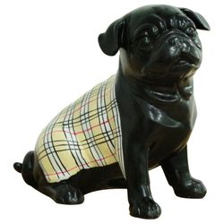 Figura Bulldog  Selene,  20 x 13 x 20 cm,  negro