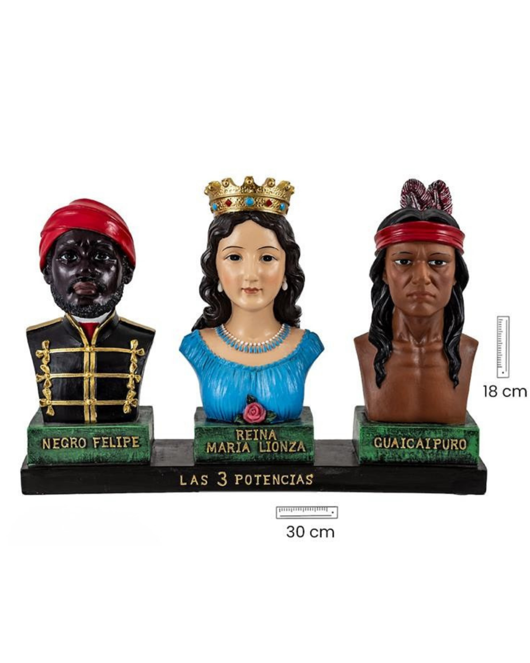 Figura de Busto de las 3 Potencias - (21cm)