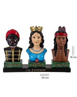 Figura de Busto de las 3 Potencias - (21cm)