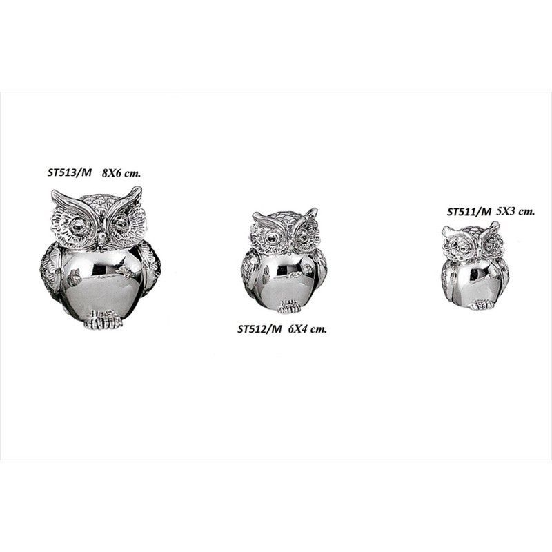 Figura Decorativa 5x3cm ST511/M Búho Laminado
