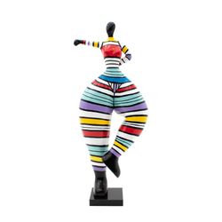 Figura decorativa de silueta de mujer de poliresina 55x34x138cm | Georgia