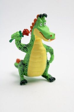 Figura Dragón Sant Jordi Con Rosa - Comansi