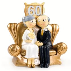 Figura pastel Pop&Fun Bodas de Diamante 60 Años