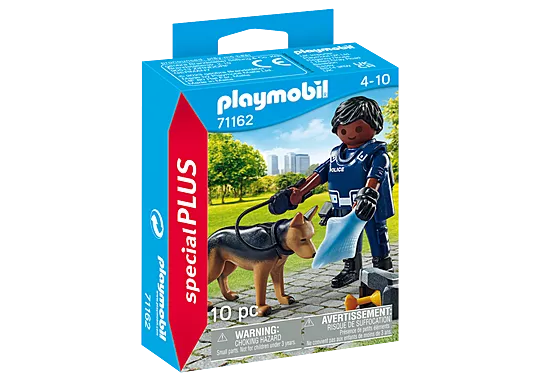 *FIGURA POLICÍA CON PERRO SPECIAL PLUS PLAYMOBIL