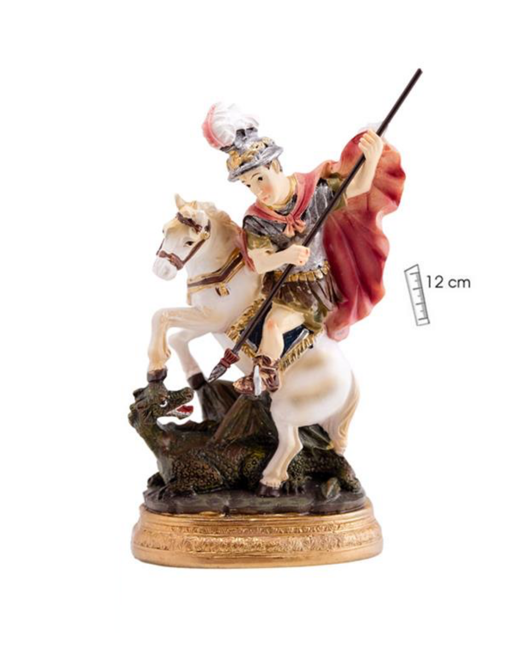 Figura San Jorge sobre caballo 12 cm