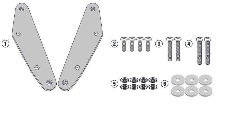 Fijaci¾n parabrisas givi kymco xciting s 400i 18>21