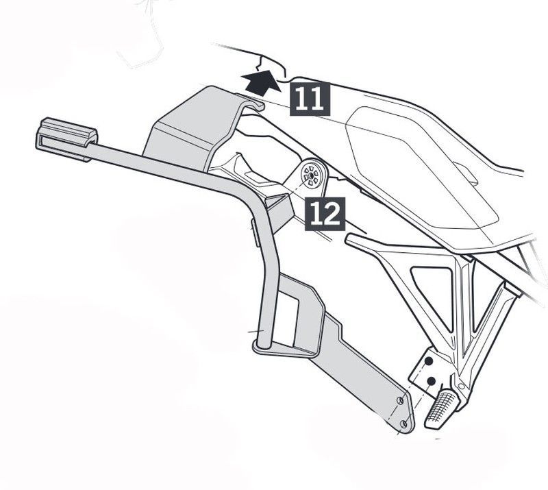 Fijación lateral 3p shad yamaha tracer 900 18>