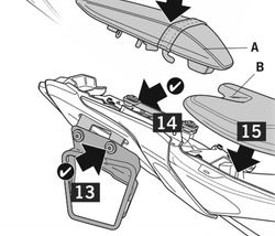 Fijación para bolsas laterales yamaha mt07 14>22