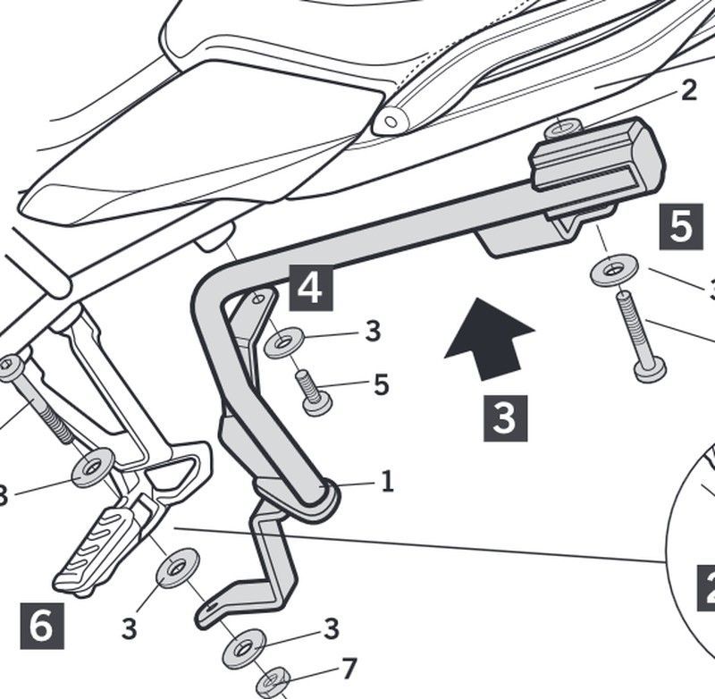 Fijaciones laterales shad 3p BMW R1200 R/RS '15