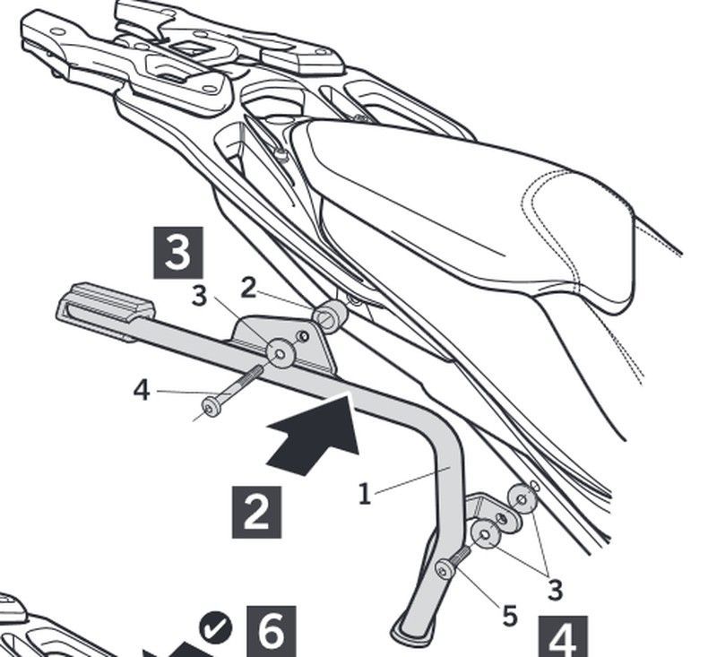 Fijaciones laterales shad 3p bmw s 1000 xr '15