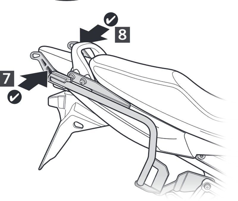 Fijaciones laterales shad 3p suzuki bandit 650/1250 '11