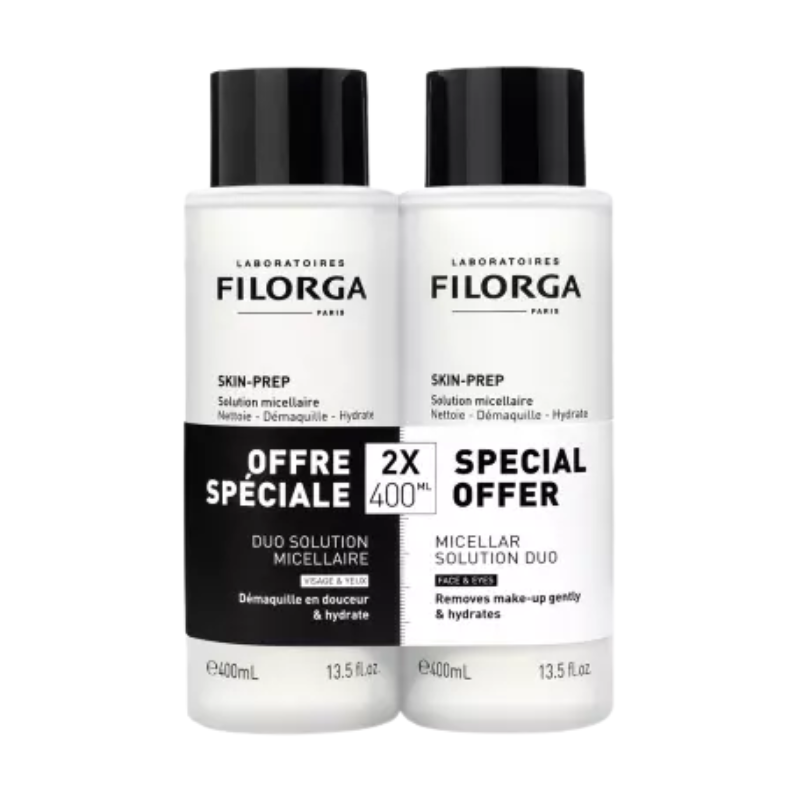 Filorga Skin-Prep Solución Micelar Set 2×400 ml – Limpieza Antiedad