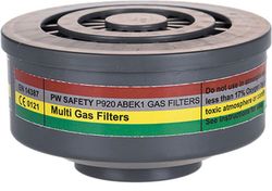 Filtro de gases ABEK1 con conexión de rosca especial