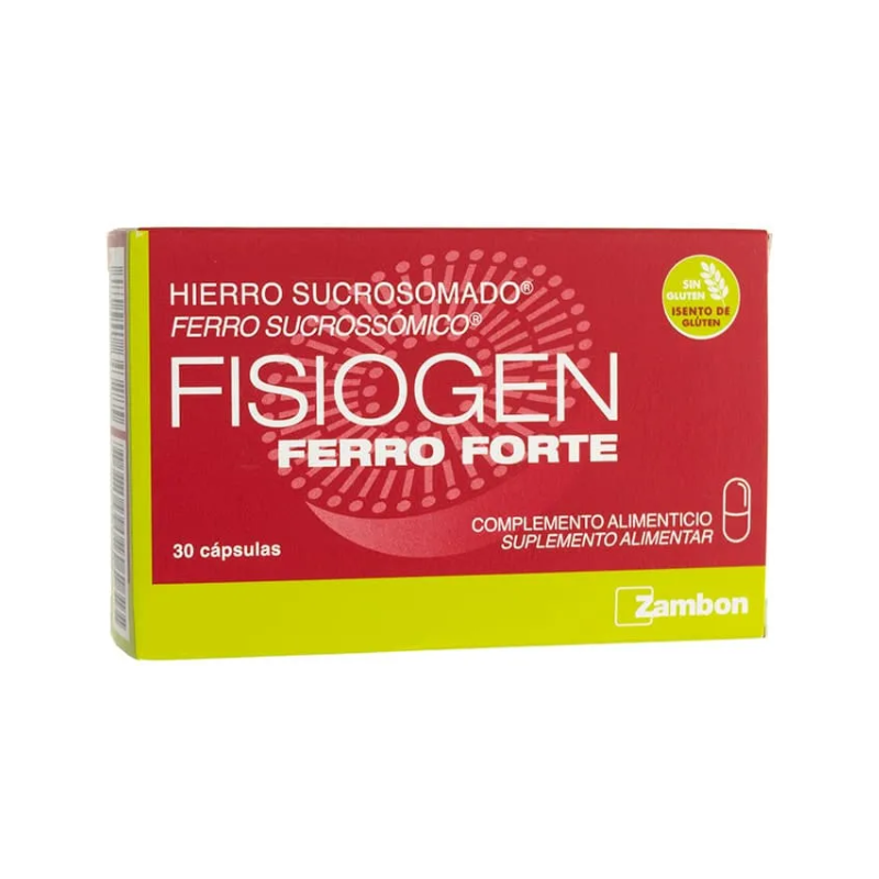 Fisiogen Ferro Forte 30 cápsulas – Hierro liposomado con vitamina C