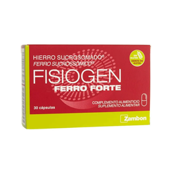 Fisiogen Ferro Forte 30 cápsulas – Hierro liposomado con vitamina C