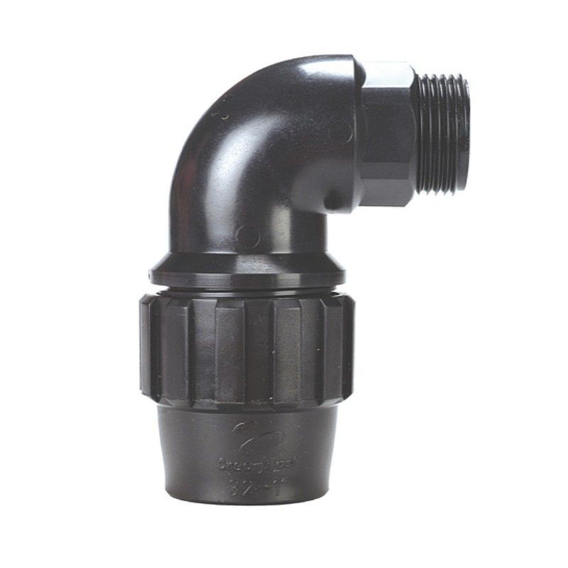 Fitting polietileno CREARPLAST. Fitting Pe. Codo Rosca Macho 90º 32-1"