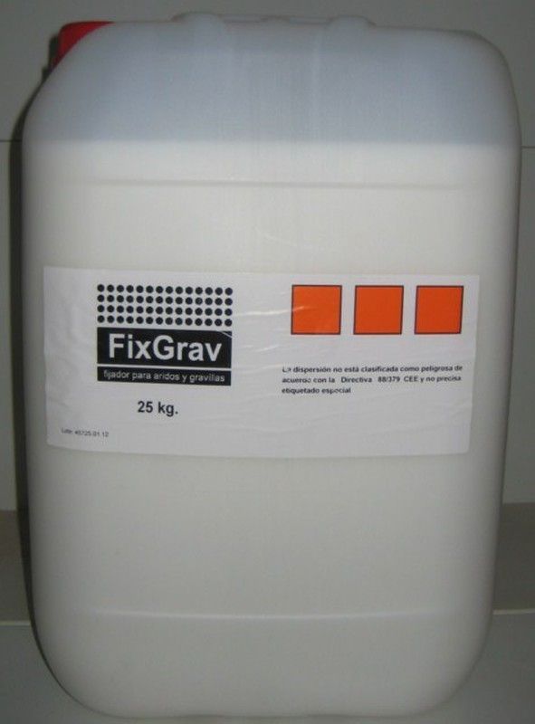 Fixgrav aglomerante de áridos, envase grande. 25 Lt.
