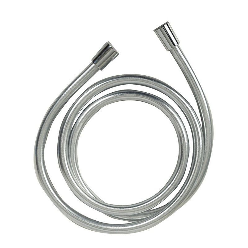 Flexo ducha HABITEX Tubo PVC plateado cromado. Flexo Ducha Silver Crom.1,70 M.Habitex