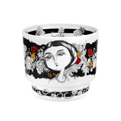 Florero reina Estefânia de porcelana en multicolor, 18 x 18 x 15,7 cm | Raihas de Portugal