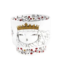 Florero reina Santa Isabel de porcelana en multicolor, 18 x 18 x 15,7 cm | Raihas de Portugal