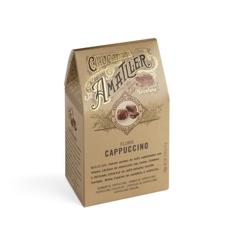 Flores chocolate con leche y café 72g amatller