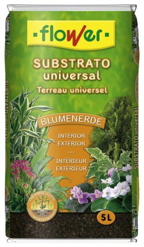 Flower Tierra Planta Abonada Saco  5 Lt