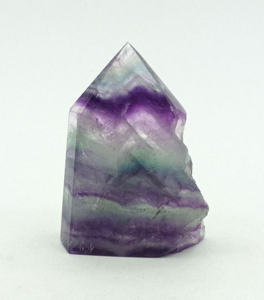 Fluorita punta semi pulida