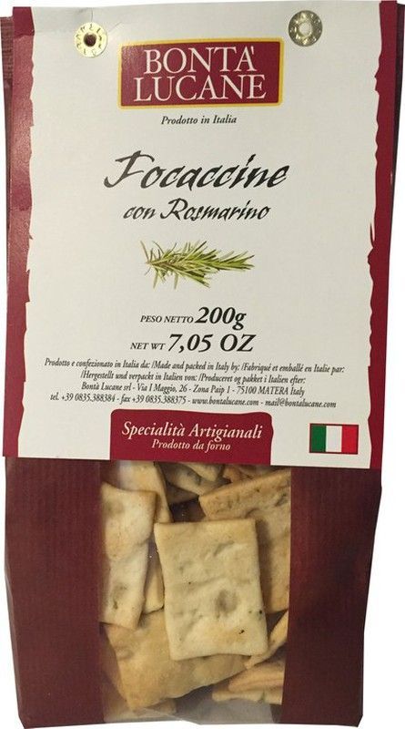 Focaccine romero 200 grs