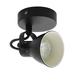 Foco spot seras 1 luz negro