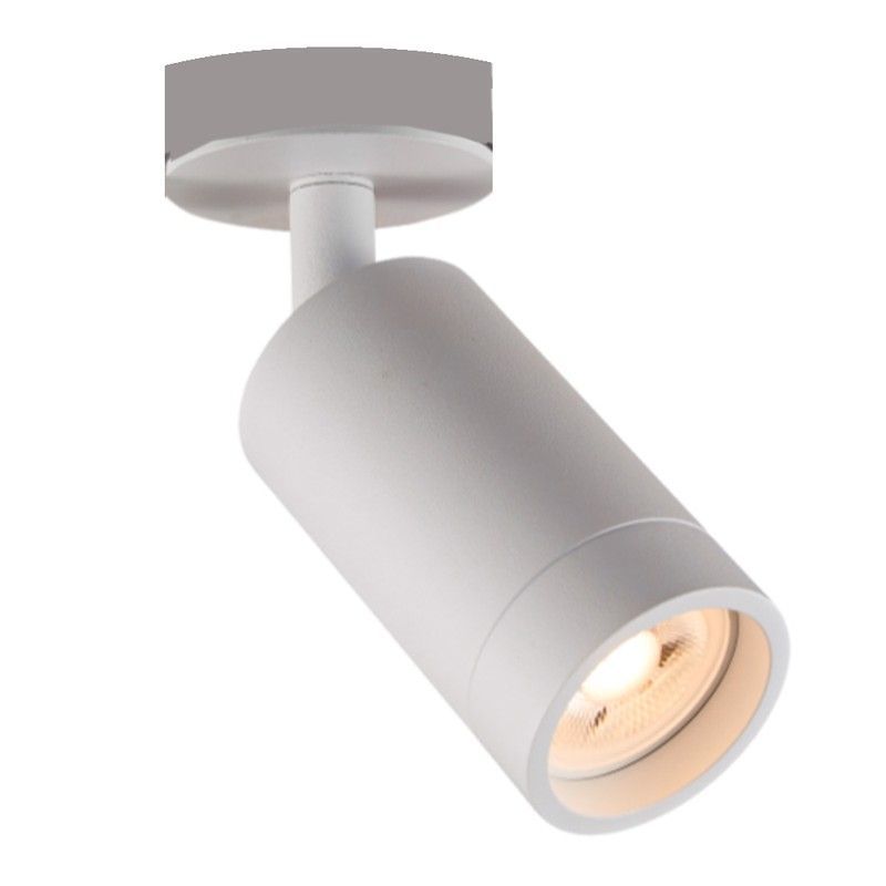 Foco superficie móvil HUBBLE aluminio pintado blanco