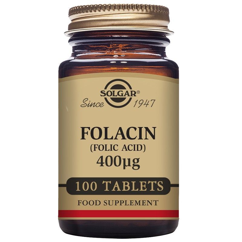 Folacin 400mg 100 Comprimidos Solgar
